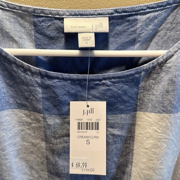 NWT J JILL LINEN DRESS! Size SMALL - Picture 3 of 6